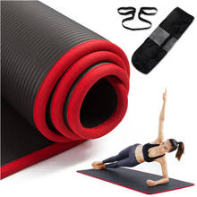 10mm Non-Slip Yoga Mat 183cm 61cm Thickened NBR Gym Mats Sports Indoor Fitness Pilates Yoga Pads gym mat Yoga Exercise matt 2024 - buy cheap