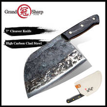 Grandsharp-cuchillo de Chef Tang hecho a mano, cuchillos de cocina de acero forjado con alto contenido de carbono, fileteador, rebanador, carnicero 2024 - compra barato
