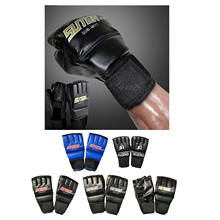 MMA Half Finger Boxing Fight Gloves Mitts Mitten Muay Thai forSparring Punch Bag 2024 - buy cheap