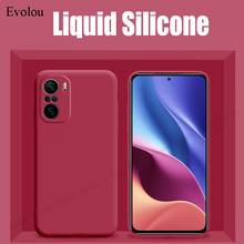 Liquid Silicone Phone Case For Xiaomi POCO F3 X3 NFC M3 Cases Camera lens protection Shockproof Cover For Redmi Note 10 Pro K40 2024 - buy cheap