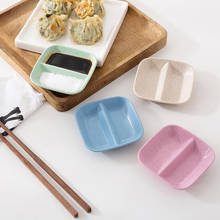 200pcs Wheat Straw Square Dessert Plate Dish Sushi Vinegar Soy Sauce Candy Dried Fruit Plate Snack Dish 2024 - buy cheap