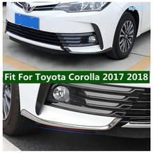 Lapetus Stainless Steel Front Side Bumper Corner  Protection Trim Anti-rub Cover Panel  Fit For Toyota Corolla 2017 2018 2024 - buy cheap