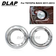 Car Styling Front Bumper Fog Light Cover Hood For TOYOTA RAV4 2011 2012 2013 Chrome Fog Lamp Ring 2024 - buy cheap