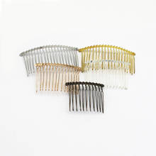 SEA MEW-peines metálicos para el pelo, Base de 12/15/20 dientes, 6 colores, enchapados, para la fabricación de joyas, 10 Uds. 2024 - compra barato