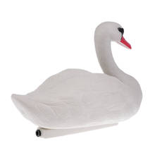 Outdoor XPE Realistic Lifelike Swan Decoy Pond Bird Deterrent Decoration Hunting Fishing Floating Decoys Yard Ornamental White 2024 - buy cheap