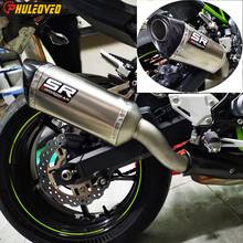По индивидуальному заказу из титанового сплава для Kawasaki Z900 2012-2021 мотоцикл выхлопной глушитель выхлопной трубы побег скольжения на глушитель выхлопных газов с углеродным волокном EndTip 2024 - купить недорого