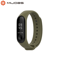 Mijobs Mi Band 3 Strap Sport for Xiaomi Mi Band 3 strap Bracelet Miband 4 Strap Silicone Wrist Strap Smart Bracelet Accessories 2024 - buy cheap