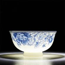 Blue and white porcelain Rice Soup Bowl Chinese Style  Ceramic Bowl  Mixing Bowl 2024 - buy cheap
