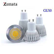 Bombilla LED GU10 regulable para interior, foco COB de aluminio, AC85-265V, 9W/12W/15W, blanco cálido 2024 - compra barato