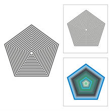 Moldura geométrica de tijolo para carimbo, forma de metal 2020 para scrapbooking diy, decoração e gravação de cartões, sem selos 2024 - compre barato