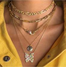 45cm square link chain iced out bling micro pave cz women Modern Cable Chain Necklace 2024 - buy cheap