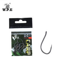 W.P.E  Fishing Tackle Barbed Hook Coated Fishing Hooks 3packs 2#/4#/6#/8#/10#Carp Fishing High-Carbon Steel Accessories 2024 - buy cheap