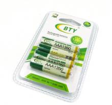 High Quanlity 4 x BTY 1.2V 1350 AAA Ni-MH Rechargeable Battery Bateria Baterias 4PCS/lot 400MAH 2024 - buy cheap