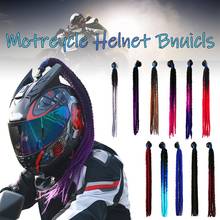 60cm Motorcycle Helmet Accessories Women Helmet Dreadlocks Ponytail Braid Motocross Bicycle Helmet Decoration 2024 - buy cheap