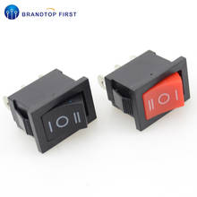 21*15mm black red SPDT On/Off/On AC 6A/250V 10A/125V 3 Pin Boat Rocker Switch Third Gear 3 Position 2024 - buy cheap