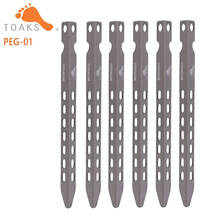 TOAKS Titanium Pegs V-shaped Peg Ultralight For Outdoor Camping Backpacking Tent Peg Nail 165mm Length 0.3oz 10g 2024 - buy cheap