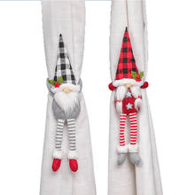 2020 New Cute Christmas Curtain Tiebacks Swedish Tomte Gnome Doll Curtain Holdbacks for Home Decorations 2024 - buy cheap