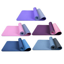 Esterilla antideslizante de TPE para Yoga y gimnasia, tapete deportivo de 183x61x0,6 cm, para puerta, para gimnasio, ejercicio en casa 2024 - compra barato