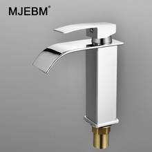 MJEBM Silver Square Paint Sink Faucet Washbasin Faucet Bathroom Basin Faucets Hot Cold Mixer Tap Single Hole Kitchen Items 2024 - buy cheap