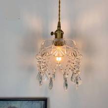 Скандинавские Простые Стеклянные Кухонные подвесные светильники, дизайнерская модельная Современная промышленная лампа E27, Подвесная лампа 2024 - купить недорого