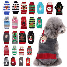 Winter Cartoon Cat Dog Sweater Pullover For Small Dogs Knitting Crochet Clothes Christmas Chihuahua Yorkies Puppy Jacket Coat 2024 - купить недорого