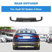 Carbon Fiber Rear Bumper Diffuser Lip Spoiler for Audi S4 Sedan 2018 2019 Car Rear Bumper Diffuser Lip Spoiler Splitters 2024 - buy cheap