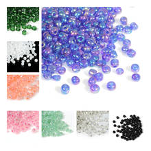 6/0 Glass Seed Beads Round Dark green AB Color About 4mm( 1/8") Dia, Hole: Approx 1mm, 65 Grams 2024 - buy cheap