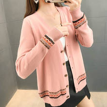 Knitted Cardigan Coat Ladies Sweater Spring Autumn Long Sleeve Knitting Sweater 2020 Single-breasted Cardigans Female Tops L31 2024 - buy cheap