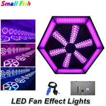 LED Pixel Lights 504Pcs SMD5050 RGB 3IN1 LED Fan Lights DMX 512 Dj Lights Professional Wash Effect Stage Lights LED Flashlight 2024 - buy cheap