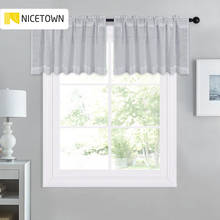 NICETOWN-cortinas transparentes de lino con aspecto texturizado para dormitorio, sala de estar, puerta corredera, cortinas de tul morden 2024 - compra barato