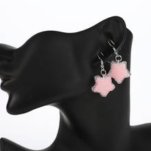 Pendientes colgantes con forma de estrella y corazón para niña, joyería de moda coreana y japonesa, regalo de cumpleaños, 1 par 2024 - compra barato