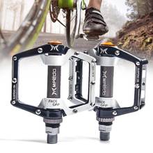 New Flat Mountain Bike Pedals 3 Bearings Platform Bicycle Flat Alloy Pedals Non-Slip Alloy Flat Pedals Bicicleta Pedal Part 2024 - buy cheap