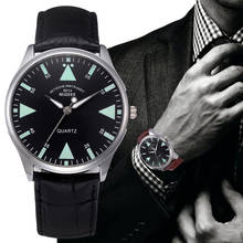 Мужские часы 2020 модные повседневные мужские часы кожаный ремешок кварцевые наручные часы мужские спортивные часы mannen horloge relogio masculino 2024 - купить недорого