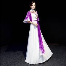 New long ao dai vietnam Style dress for women traditional ethnic clothing elegant gown oriental dress Chinese cheongsam 2024 - buy cheap