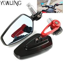 Motorcycle Rear View Black Handlebar End Side Rearview Mirrors For Piaggio Vespa GTS GTV LX 60 125 250 300 GTS Primavera Sprint 2024 - buy cheap