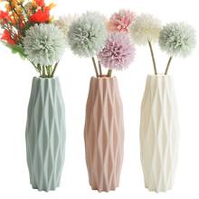Modern vases decoration home Nordic Style Flower Arrangement Living Room Origami flower pot for interior Plastic HotSale 2024 - buy cheap