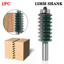 12mm Shank Finger Joint Glue Milling Cutter Raised panel V joint Router Bit for Wood Tenon Woodwork Cone Machine Tenoning Bit 2024 - buy cheap