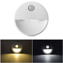 Half Moon Induction LED Lamp Round Human Body Motion Sensor Night Light Battery Power Led Light Children's Night Light For Home 2024 - buy cheap