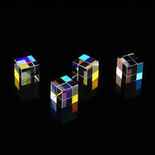 1Pc 12.7x12.7mm Cubic Science Cube Optical Prisma Photography with Hexahedral Prism Home Decoration Prism Glass,color Child Gift 2024 - buy cheap