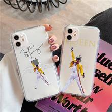 Freddie Mercury Queen band чехол для телефона прозрачный для iPhone 11 12 mini pro XS MAX 8 7 6 6S Plus X 5S SE 2020 XR 2024 - купить недорого