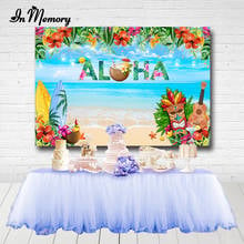 Фотофоны InMemory с изображением гавайской алохи, цветов, пляжа, летнего дня рождения, для фотостудии 2024 - купить недорого