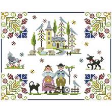 Spring pastoral patterns counted 11CT 14CT 18CT Cross Stitch Sets DIY Chinese Cross-stitch Kits Embroidery Needlework 2024 - buy cheap