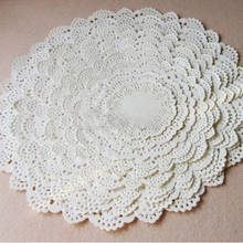 100Pcs White Round Lace Paper Doilies Cake Lace Paper Cake Placemat Craft Vintage Coasters Wedding Party Christmas Table Decor 2024 - buy cheap