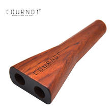 Cournot suporte de madeira para cones, barril duplo de madeira natural de rosa 77mm tubo de madeira para fumantes, acessórios para fumar ervas 2024 - compre barato
