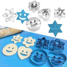 4pcs Stainless Steel Mini Cookie Cutter Set Biscuit Cookie Mold Party Pastry Cutters Mold Baking Tools Smile Face Heart Flower 2024 - buy cheap