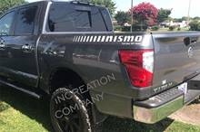 Decalque lateral de vinil para caminhão, adesivo nissan titan graphics 4x4 off road 5.6 l com logo 2024 - compre barato