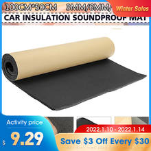 1Roll 100cmx50cm 3mm/6mm/10mm Adhesive Closed  Foam Sheets Sound Heat Insulation Cotton Home Car Deadener Acoustic Insulation 2024 - купить недорого
