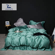Liv-Esthete Women Beauty 100% Silk Bedding Set Healthy Pure Silk Queen King Duvet Cover Sets Flat Sheet Pillowcase Free Shipping 2024 - buy cheap