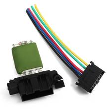 Heater Motor Blower Fan Resistor With Wiring Repair Plug Harness for FIAT Opel Vauxhall Corsa 13248240 77364061 2024 - buy cheap