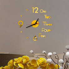 DIY Wall Clock 3D Creative Watch Clocks Acrylic Mirror Stickers Living Room Quartz Needle Horloge Home Decor Wallclock Dropship 2024 - buy cheap